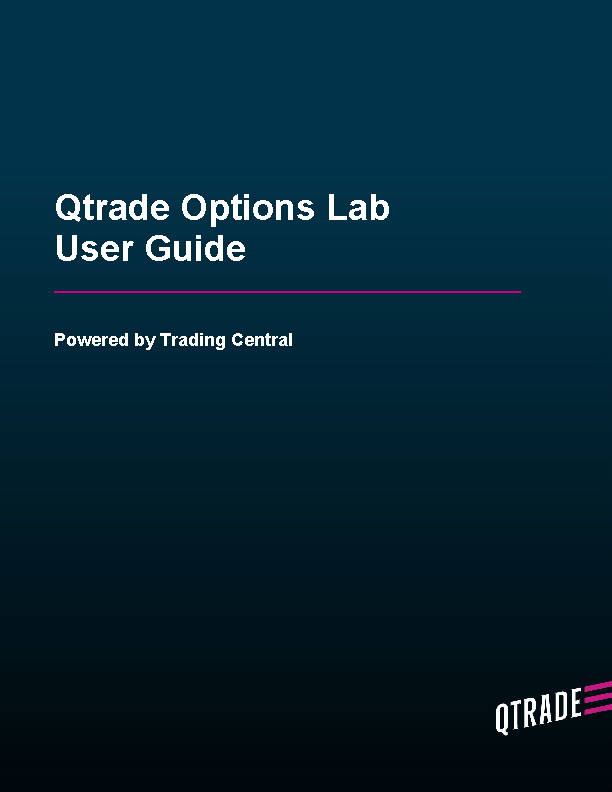 Qtrade Options Lab User Guide